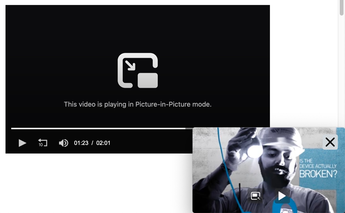 Firefox Picture-in-Picture Screenshot